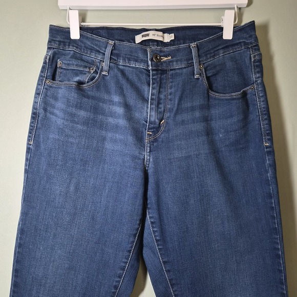 Levis 515 Jeans Womens 10 Blue Boot Cut Mid Rise Stretch Denim Classic Casual - Picture 2 of 16